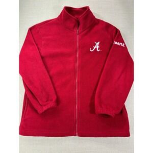 Three Square Alabama Crimson Tide Full Zip Red Fleece Size Small